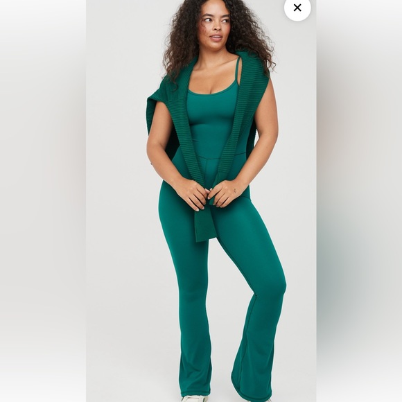 aerie Pants - aerie flare jumpsuit